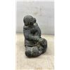Image 2 : Wolf Original Inuit-Style Sculptures, Mother With Child and Dog Sled Team, Made in Canada
