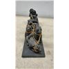 Image 5 : Wolf Original Inuit-Style Sculptures, Mother With Child and Dog Sled Team, Made in Canada