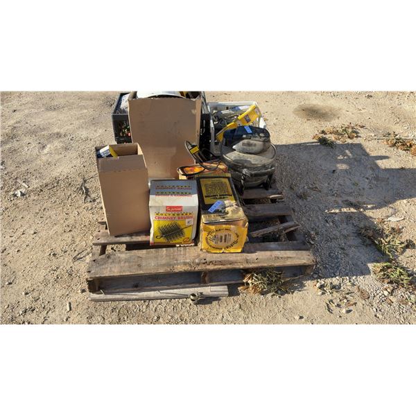 Pallet Lot: Imperial Polysweep 8” Chimney Brush, Propane Lantern, Extension Cords, Power Bars