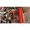 Image 5 : Pallet Lot: Clamps, Muffler Clamps, Casters, Emergency Triangles and Mire