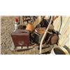 Image 1 : Pallet Lot: Lantern, Meat Grinder, Cadbury Display, Wash Tub Stand, Lamp
