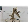 Image 6 : Antique Art Deco Airplane Smoking Stand with Lidded Compartment. Parts or Project