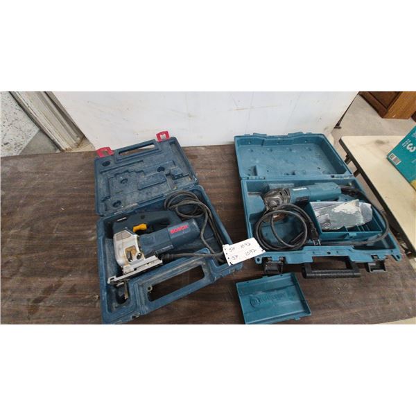 2 Power Tools: Bosch Jigsaw and Makita Multi-Tool
