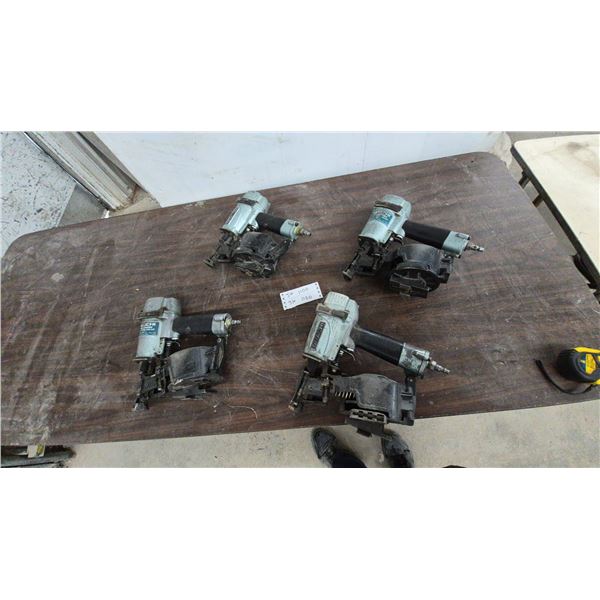 Four Hitachi NV65AH2 Coil Framing Nailers