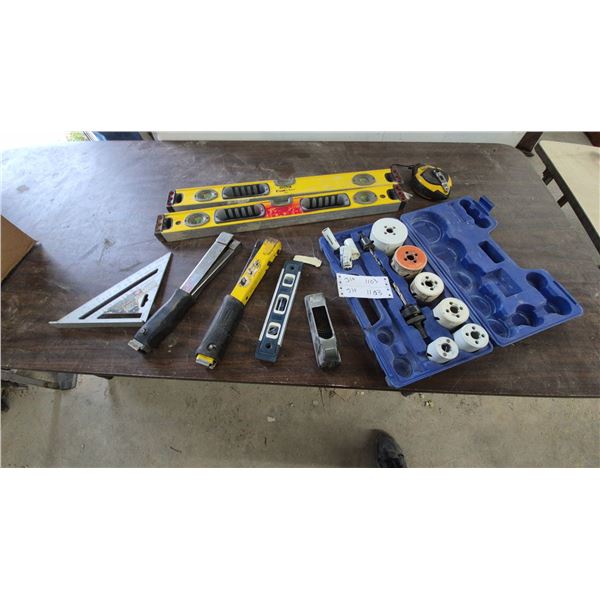 Stanley FatMax Levels, Speed Square, Hole Saw Kit, staplers