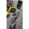 Image 1 : Assorted Safety Harnesses, Ropes, and Storage Bins