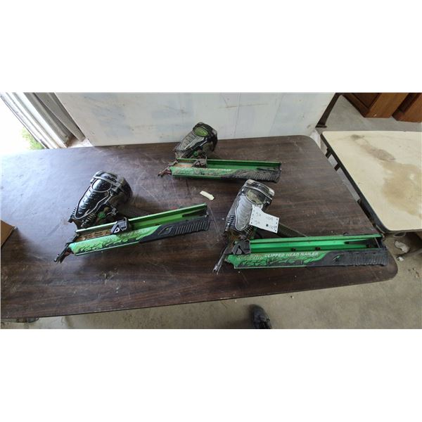 3 Hitachi 3-1/2” Clipped Head Nailers