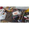 Image 2 : Snap-On Work Light, RIDGID Nailer, Clamps, Trowels, Pliers, storage bin