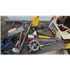 Image 5 : Snap-On Work Light, RIDGID Nailer, Clamps, Trowels, Pliers, storage bin