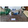 Image 2 : Two Water Pumps: Green Pump with 1-1/2 HP Motor; Blue Pump with Pressure Gauge and Switch