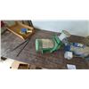 Image 4 : Two Water Pumps: Green Pump with 1-1/2 HP Motor; Blue Pump with Pressure Gauge and Switch