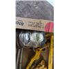 Image 5 : Two Yellow Chain Binders, Spool of Wire, Two Metal Jack Pole Handles