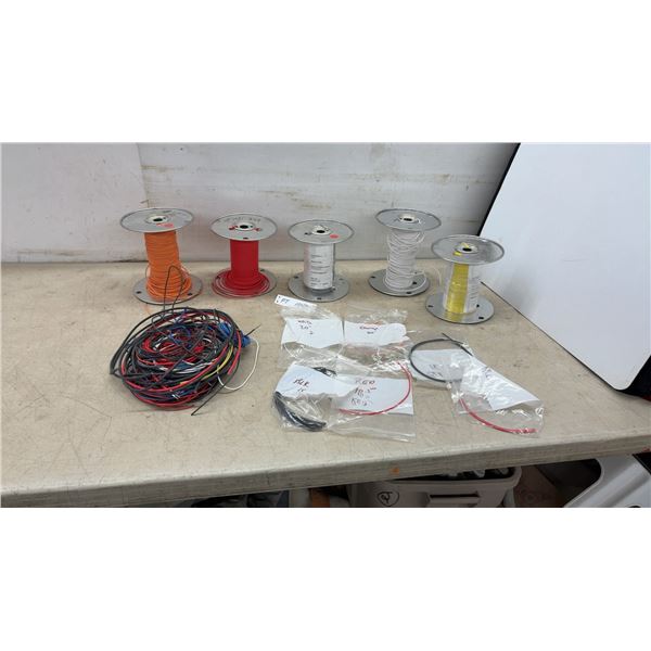 Waytek 18 AWG GXL STR BC XLP SAE J1128 Wire Spools, Orange, Red, Yellow, White, Grey