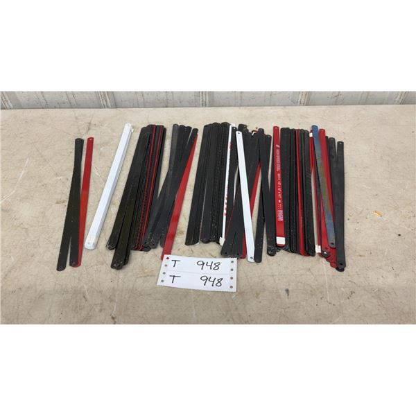 Large Assortment of Hacksaw Blades, 1/2” x 12”