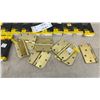 Image 5 : Stanley Brass Finnish Door Hinges: (23 Packages) 4” (101mm), 10 3” (76mm), 10 3-1/2” (88mm)