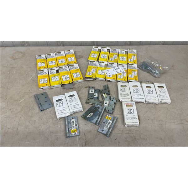 Stanley Door Hinges: 8 3” (76mm) and 10 3-1/2” (88mm) Pkgs, 10 2-Pc Pkgs