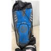Image 6 : Two Pairs of Rollerblades, Rave CAW US 8.5 and Unbranded US 10, Knee Pads, and Mesh Bag Swimming