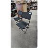 Image 2 : Two Black Woven Folding Chairs