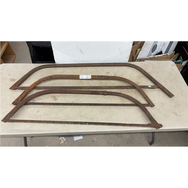 Lot of 3 Vintage Bow Saws