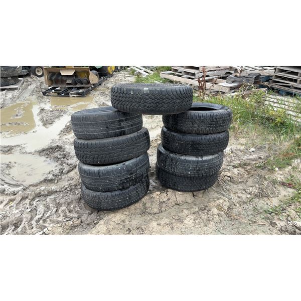 Assorted Tires: 1 215/60R15, 1 215/70R15, 1 P195/65R15