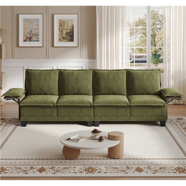 Green Comfy Cloud Couch Large Sofa for Living Room