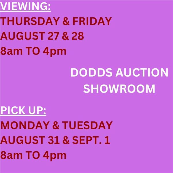 VIEWING & PICKUP