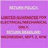 Image 1 : RETURN POLICY