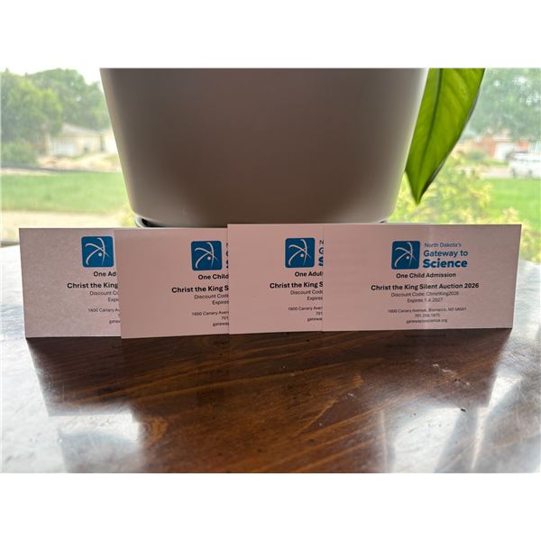 4 Passes to the Gateway to Science