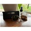 Image 1 : Non-Prescription Polarized Sunglasses (Gold Frame)