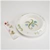 Image 4 : 4pc Wedgwood Floral Decorated Items Including Mug Bowl Etruria Dish and Knife Rest