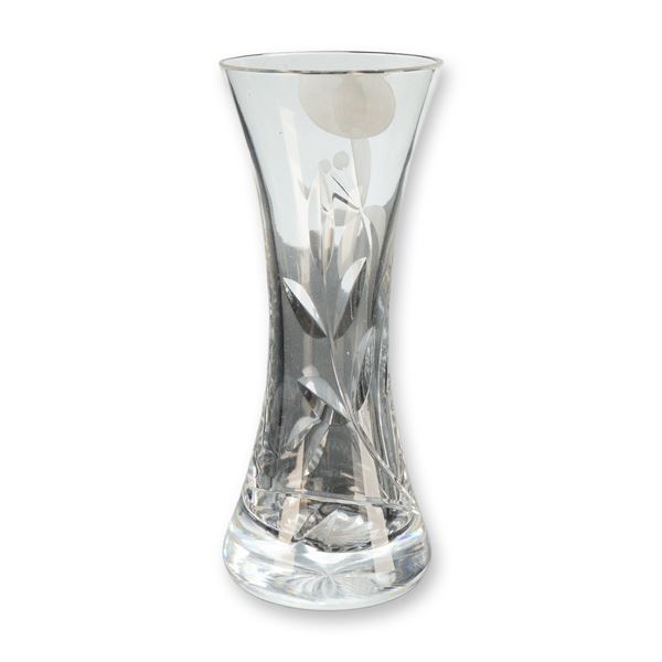 Royal Doulton Crystal Bud Vase, Orchid