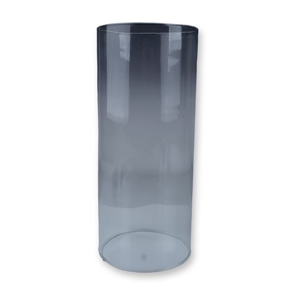 Hand-Blown Clear Glass Cylinder