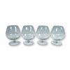 Image 1 : 4-Piece Star and Dot Etched Brandy Glasses