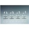 Image 2 : 4-Piece Star and Dot Etched Brandy Glasses