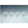 Image 3 : 4-Piece Star and Dot Etched Brandy Glasses