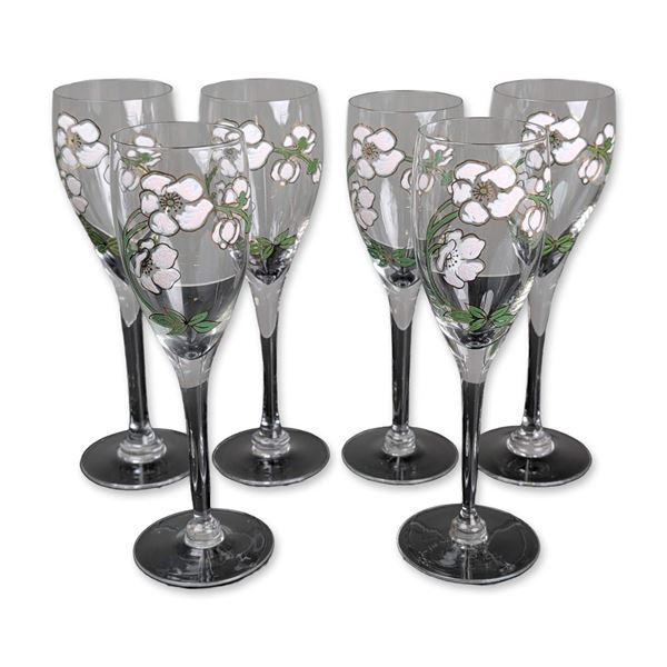 6pc Perrier-Jouet Belle Epoque Champagne Flutes