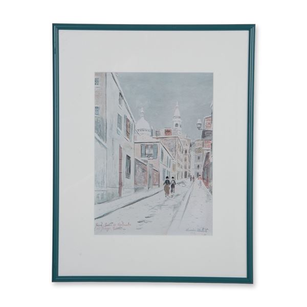 After Maurice Utrillo, Color Offset Lithograph on Paper