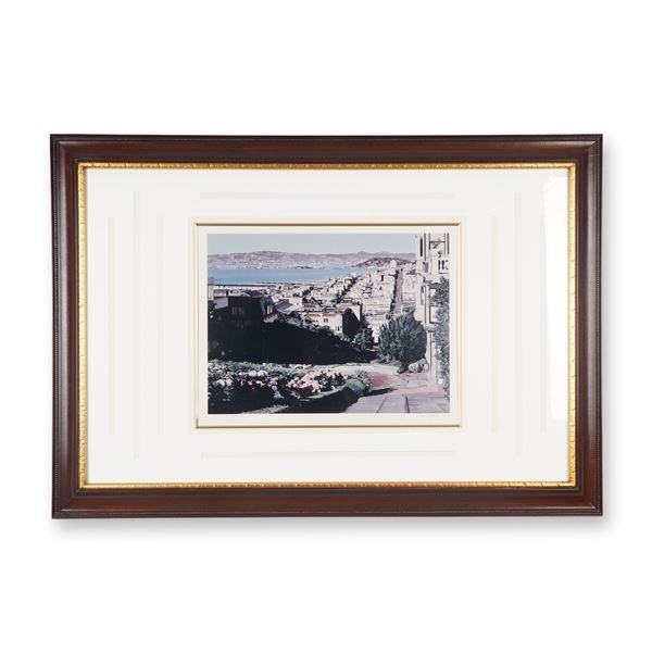Limited Edition Color Print on Paper, Lombard Street, Signed