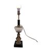 Image 1 : Hollywood Regency Cast Metal Bust Torchiere Lamp