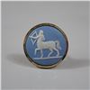 Image 2 : A Pair of Vintage Gilt Jasperware-Style Sagittarius Centaur Cufflinks