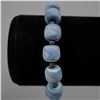 Image 2 : A Two-Piece Set of Marbled Blue and White Glass Bead Jewelry