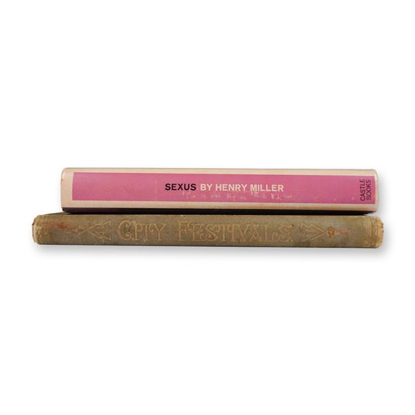 2-Piece Books, Sexus by Henry Miller, City Festivals by Will Carleton
