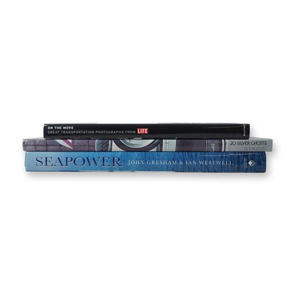 3-Piece Transportation and Naval Power History Book Group