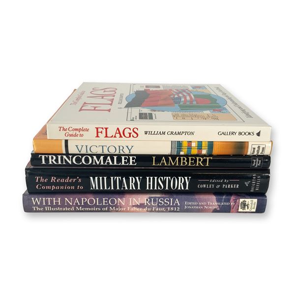 5 Book Group on Military History including Napoleon in Russia, Frigates & Flags