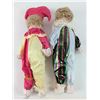 Image 2 : 2pct  Vintage Harlequin and Jester Porcelain Dolls