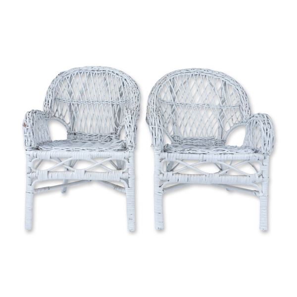 2-Piece Wicker Doll Furniture, Chairs