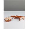 Image 3 : Two Beswick England Glazed Ceramic Fox Figurines