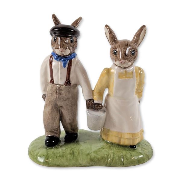 Royal Doulton Bunnykins Jack and Jill Porcelain Figurine