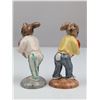Image 2 : Pair of Royal Doulton Sweetheart Bunnykins Figurines