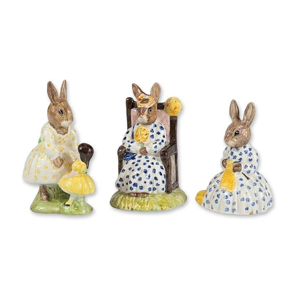 3pc Royal Doulton Bunnykins Figurines